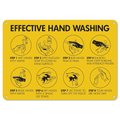 Signmission OSHA Sign, Effective Hand Washing, 14in X 10in Rigid Plastic, 10" W, 14" L, Effective Hand Washing OS-NS-P-1014-25593